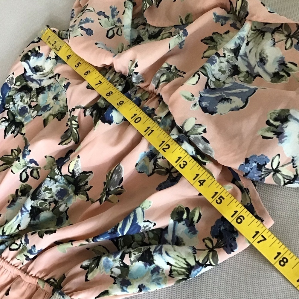Off-Shoulder Floral Ruffle Romper - Picture 8 of 10